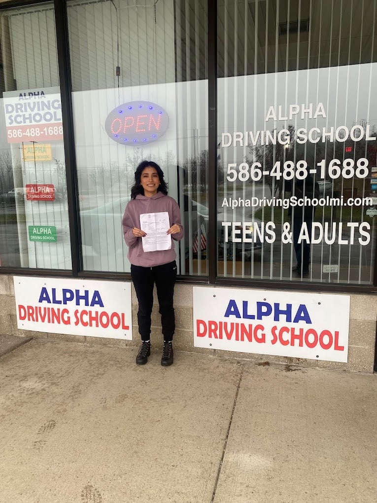 Student receiving certificate
